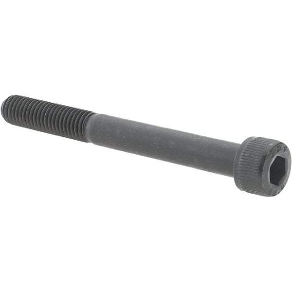 Value Collection - M8x1.25 Metric Coarse Hex Socket Drive, Socket Cap Screw - Grade 12.9 Alloy Steel, Black Oxide Finish, Partially Threaded, 75mm Length Under Head - Makers Industrial Supply