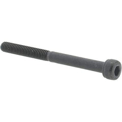 Value Collection - M4x0.70 Metric Coarse Hex Socket Drive, Socket Cap Screw - Grade 12.9 Alloy Steel, Black Oxide Finish, Partially Threaded, 45mm Length Under Head - Makers Industrial Supply