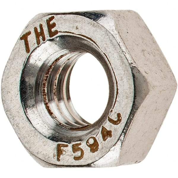 Value Collection - M8x1.25 Metric Coarse Steel Right Hand Hex Nut - 13mm Across Flats, 6.5mm High, Zinc-Plated Finish - Makers Industrial Supply