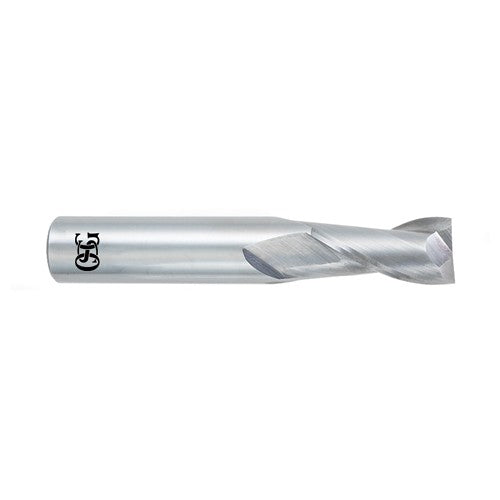 5/32″ Dia. × 3/16″ Shank × 9/16″ DOC × 2″ OAL, Carbide, Bright, 2 Flute, Square, Solid End Mill - Makers Industrial Supply