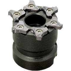 Iscar - Arbor Hole Connection, 0.157" Cutting Width, 0.189" Depth of Cut, 2" Cutter Diam, 3/4" Hole Diam, 6 Tooth Indexable Slotting Cutter - TRIB-SM Toolholder, TRI Insert, Right Hand Cutting Direction - Makers Industrial Supply