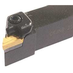 Iscar - CKJN, Right Hand Cut, 93° Lead Angle, 25mm Shank Height x 25mm Shank Width, Negative Rake Indexable Turning Toolholder - 150mm OAL, KN.X Insert Compatibility, Series Isoturn - Makers Industrial Supply