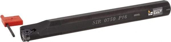 Iscar - Internal Thread, Right Hand Cut, 3/4" Shank Width x 3/4" Shank Height Indexable Threading Toolholder - 7" OAL, 16IRM Insert Compatibility, SI Toolholder, Series SIR - Makers Industrial Supply