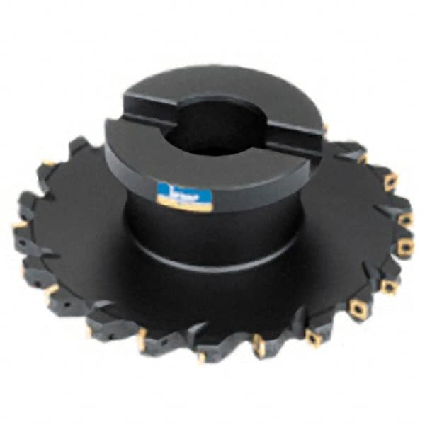 Iscar - Shell Mount E Connection, 0.7874" Cutting Width, 2.4409" Depth of Cut, 200mm Cutter Diam, 1.5748" Hole Diam, 8 Tooth Indexable Slotting Cutter - FDN Toolholder, QD.T Insert - Makers Industrial Supply