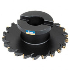 Iscar - Shell Mount E Connection, 0.7874" Cutting Width, 2.4409" Depth of Cut, 200mm Cutter Diam, 1.5748" Hole Diam, 8 Tooth Indexable Slotting Cutter - FDN Toolholder, QD.T Insert - Makers Industrial Supply