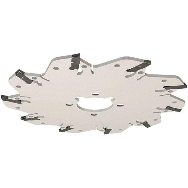 Iscar - Arbor Hole Connection, 0.106" Cutting Width, 34mm Depth of Cut, 125mm Cutter Diam, 32mm Hole Diam, 8 Tooth Indexable Slotting Cutter - GM-DG Toolholder, GIM, GIMY, GIP, GIPA Insert, Right Hand Cutting Direction - Makers Industrial Supply