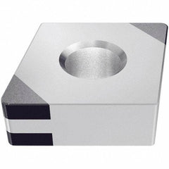 Iscar - CNGA432 WG Grade IB55 CBN Turning Insert - Uncoated, 80° Diamond, 1/2" Inscr Circle, 3/16" Thick, 1/32" Corner Radius - Makers Industrial Supply