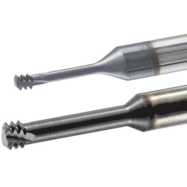 Iscar - M8x1.25 ISO, 0.2362" Cutting Diam, 3 Flute, Solid Carbide Helical Flute Thread Mill - Internal Thread, 20mm LOC, 58mm OAL, 6mm Shank Diam - Makers Industrial Supply