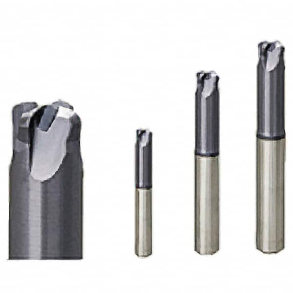 Iscar - 3/8", 4 Flute, Single End, Solid Carbide, 0.059" Corner Radius End Mill - 3" OAL, Right Hand Flute, 0.02" LOC, Right Hand Cut, 1.2" Extended Reach - Makers Industrial Supply