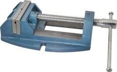 Wilton - 5" Jaw Opening Capacity x 2-1/8" Throat Depth, Horizontal Drill Press Vise - 5" Wide x 2-1/8" High Jaw, Stationary Base, Standard Speed, 12-3/4" OAL x 4.4" Overall Height, Cast Iron - Makers Industrial Supply