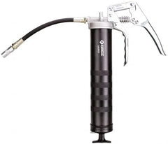 PRO-LUBE - 7,000 Max psi, Flexible Pistol Grease Gun - 14 oz Capacity, 1/8 Thread Outlet, 33 Strokes per oz - Makers Industrial Supply