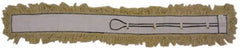 PRO-SOURCE - 60" Long x 3-1/2" Wide Cotton Dust Mop Head - White, Looped Head, Launderable - Makers Industrial Supply