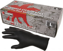 MCR Safety - Size M, 6 mil, Powder Free Nitrile Disposable Gloves - Makers Industrial Supply