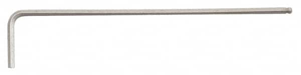 Paramount - 2mm Hex, Long Arm, Ball End Hex Key - 3-3/16" OAL, Steel, Metric System of Measurement - Makers Industrial Supply