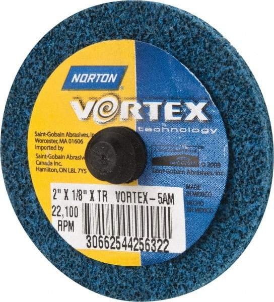 Norton - 2" Medium Grade Aluminum Oxide Deburring Disc - Quick Change Connection - Makers Industrial Supply