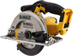 DeWALT - 20 Volt, 6-1/2" Blade, Cordless Circular Saw - 3,700 RPM, Lithium-Ion Batteries Not Included - Makers Industrial Supply