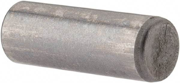 Made in USA - 5mm Diam x 14mm Pin Length Alloy Steel Standard Dowel Pin - Bright Finish, C 47-58 & C 60 (Surface) Hardness, 1 Beveled & 1 Rounded End - Makers Industrial Supply