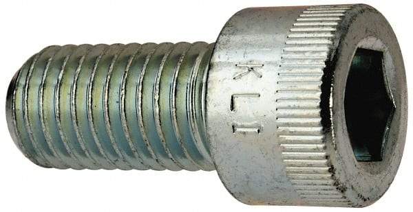 Made in USA - 5/8-11 UNC Hex Socket Drive, Socket Cap Screw - Alloy Steel, Zinc-Plated Finish, Fully Threaded, 1-1/4" Length Under Head - Makers Industrial Supply