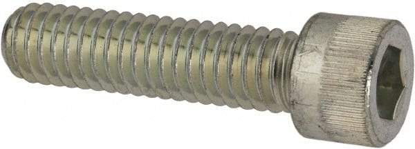 Made in USA - 5/16-18 UNC Hex Socket Drive, Socket Cap Screw - Alloy Steel, Zinc-Plated Finish, Fully Threaded, 1-1/4" Length Under Head - Makers Industrial Supply