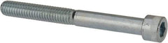 Made in USA - 5/16-18 UNC Hex Socket Drive, Socket Cap Screw - Alloy Steel, Zinc-Plated Finish, Partially Threaded, 3" Length Under Head - Makers Industrial Supply