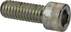 Made in USA - 5/16-18 UNC Hex Socket Drive, Socket Cap Screw - Alloy Steel, Zinc-Plated Finish, Fully Threaded, 7/8" Length Under Head - Makers Industrial Supply