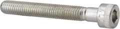 Made in USA - #10-32 UNF Hex Socket Drive, Socket Cap Screw - Alloy Steel, Zinc-Plated Finish, Partially Threaded, 1-1/2" Length Under Head - Makers Industrial Supply