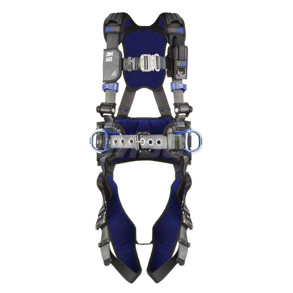 Fall Protection Harnesses: 420 Lb, Construction Style, Size X-Small, For Construction & Positioning, Back & Hips Quick-Connect Leg Strap, Quick-Connect Chest Strap