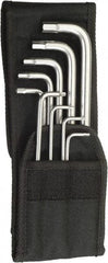 Wera - 9 Piece L-Key Hex Key Set - Hex Range 3/32 to 3/8", Stainless Steel - Makers Industrial Supply