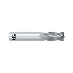 1 Dia. x 4 Overall Length 4-Flute Square End Solid Carbide SE End Mill-Round Shank-Center Cutting-Uncoated - Makers Industrial Supply