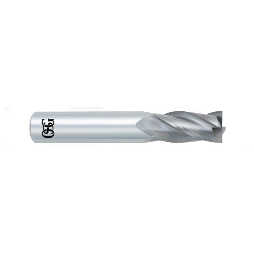 ‎1/8″ Dia. × 1/8″ Shank × 1/2″ DOC × 1-1/2″ OAL, Carbide, Bright, 4 Flute, Square, Solid End Mill - Makers Industrial Supply