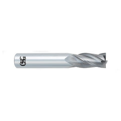 ‎3/32″ Dia. × 1/8″ Shank × 5/16″ DOC × 1-1/2″ OAL, Carbide, Bright, 4 Flute, Square, Solid End Mill - Makers Industrial Supply