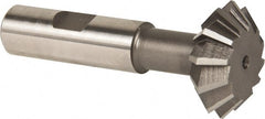 Keo - 1-3/8° 1-3/8" Cut Diam, 1/2" Cut Width, 5/8" Shank, High Speed Steel Double-Angle Cutter - Makers Industrial Supply