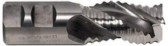 Niagara Cutter - 1" Diam, Coarse Pitch, 1-1/2" LOC, 3 Flute Cobalt Roughing Square End Mill - Uncoated, 3-3/4" OAL, 3/4" Shank Diam, Single End, Centercutting, 36° Helix - Makers Industrial Supply