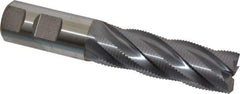 Niagara Cutter - 1" Diam, Fine Pitch, 3" LOC, 5 Flute Cobalt Roughing Square End Mill - TiCN Finish, 5-1/2" OAL, 1" Shank Diam, Single End, 30° Helix - Makers Industrial Supply