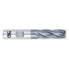 3/8 x 3/8 x 7/8 x 2-5/8 4 Fl HSS-CO Roughing Non-Center Cutting End Mill -  TiALN - Makers Industrial Supply