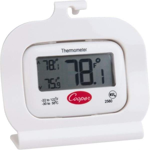 Cooper - Cooking & Refrigeration Thermometers Type: Refrigeration Thermometer Maximum Temperature (F): 122 - Makers Industrial Supply