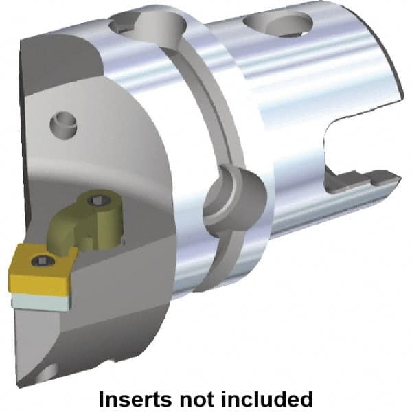 Kennametal - Left Hand Cut, Size KM50, SN.. Insert Compatiblity, Internal or External Modular Turning & Profiling Cutting Unit Head - 35mm Ctr to Cutting Edge, 60.2mm Head Length, Through Coolant, Series M-Clamping - Makers Industrial Supply