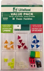 Littelfuse - Fuse Service Kits Compatible Fuse Class: ATO Includes: 5 each Low Profile Mini and 1 each Low Profile JCase of 5, 10, 15, 20, 25, 30, 40, 50, and 60 amps - Makers Industrial Supply