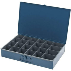 Durham - Small Parts Storage Box - Steel Frame, 24 Compartments - Makers Industrial Supply