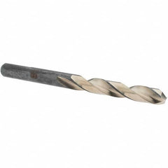 Made in USA - 11/32" High Speed Steel, 135° Point, Round with Flats Shank Maintenance Drill Bit - Makers Industrial Supply