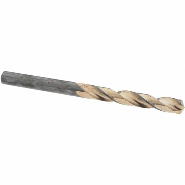 Made in USA - 9/32" High Speed Steel, 135° Point, Round with Flats Shank Maintenance Drill Bit - Makers Industrial Supply