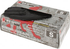 MCR Safety - Pack of (100) Size S, 3 mil, Powder Free Nitrile Disposable Gloves - Makers Industrial Supply