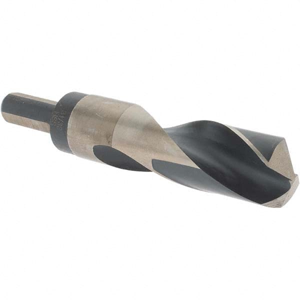 Made in USA - 31/32" High Speed Steel, 135° Point, Round with Flats Shank Maintenance Drill Bit - Makers Industrial Supply