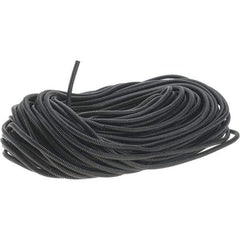 Value Collection - 0.27" ID, Black/Gray Nylon Corrugated Cable Sleeve - 250' Coil Length, -40 to 300°F - Makers Industrial Supply