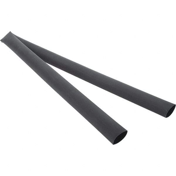 Value Collection - 48" Long Heat Shrink Electrical Tubing - Black - Makers Industrial Supply