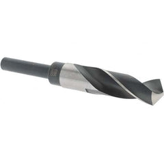 Import - 57/64" Drill, 118° Point, High Speed Steel Silver Deming & Reduced Shank Drill Bit - Makers Industrial Supply