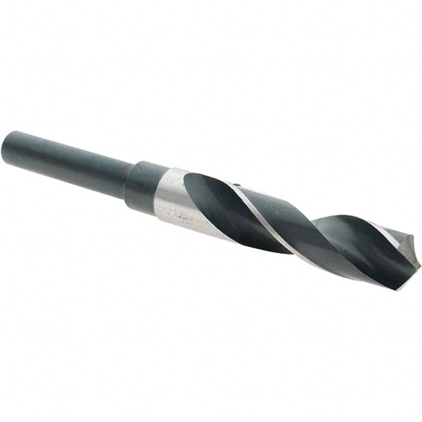 Import - 47/64" Drill, 118° Point, High Speed Steel Silver Deming & Reduced Shank Drill Bit - Makers Industrial Supply