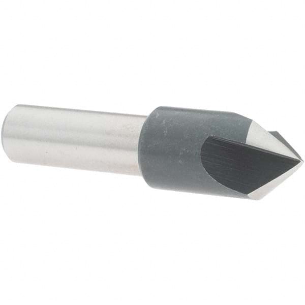 Value Collection - 1/2" Head Diam, 3/8" Shank Diam, 3 Flute 82° High Speed Steel Countersink - Makers Industrial Supply