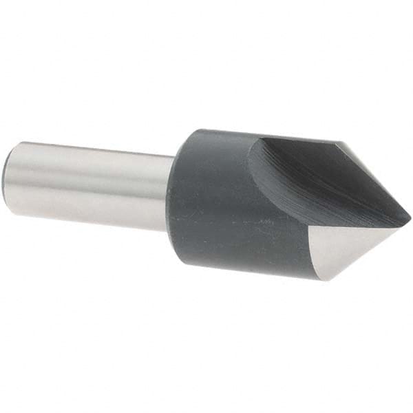 Value Collection - 7/8" Head Diam, 1/2" Shank Diam, 1 Flute 82° High Speed Steel Countersink - Makers Industrial Supply