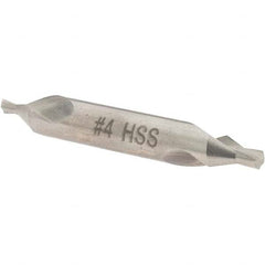 Value Collection - #4 Plain Cut 60° Incl Angle High Speed Steel Combo Drill & Countersink - Makers Industrial Supply